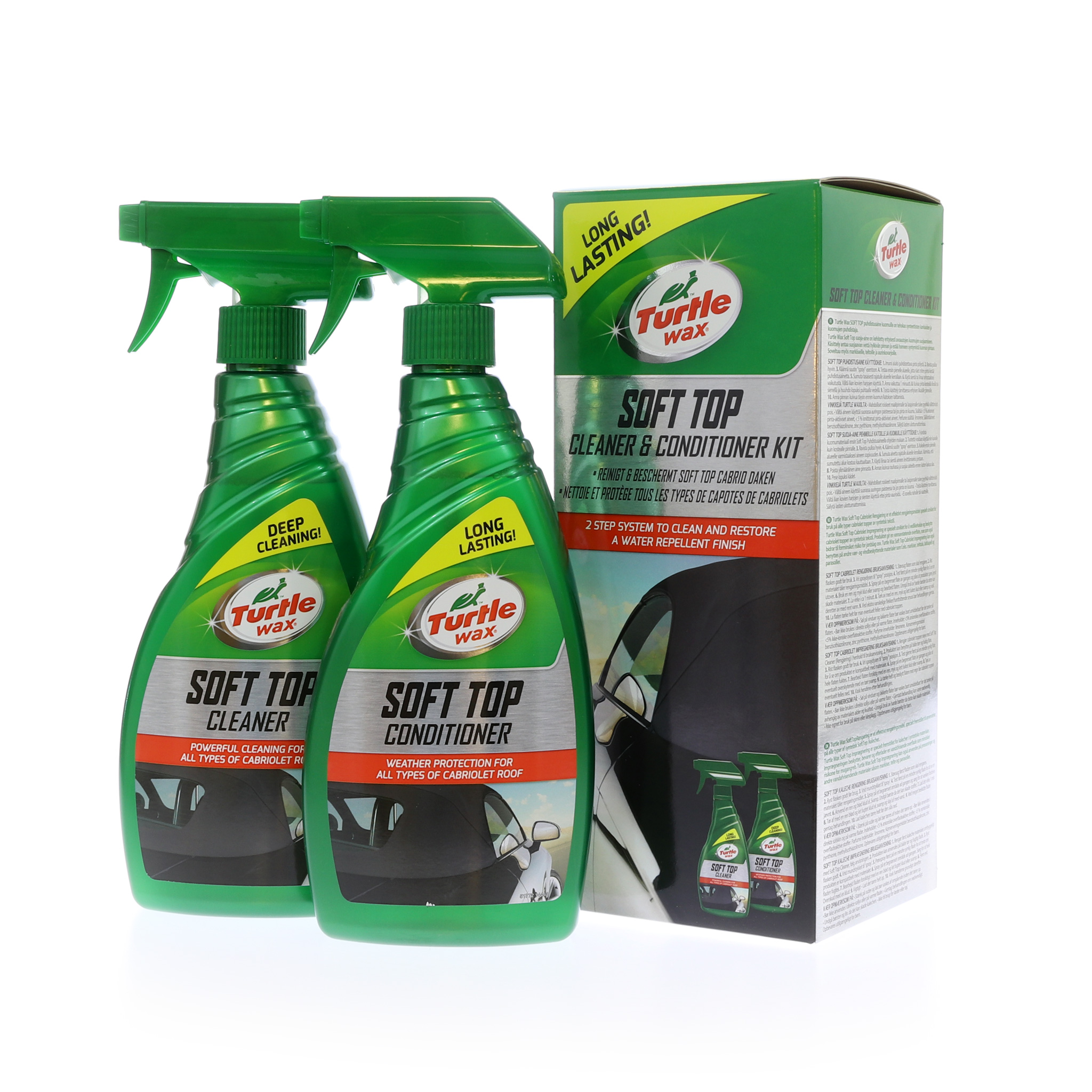 Sufflettrengöringskit Turtle Wax Soft Top Cleaner & Conditioner Kit